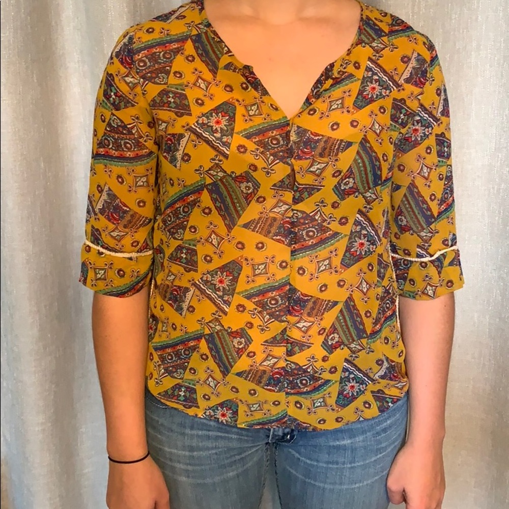 Yellow Umgee Top